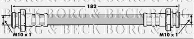 BORG & BECK bbh6712 -  Тормозной шланг